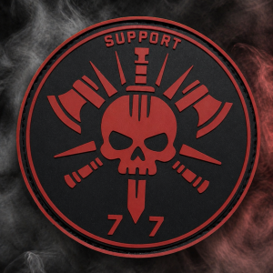 Патч ПВХ "Support 77"